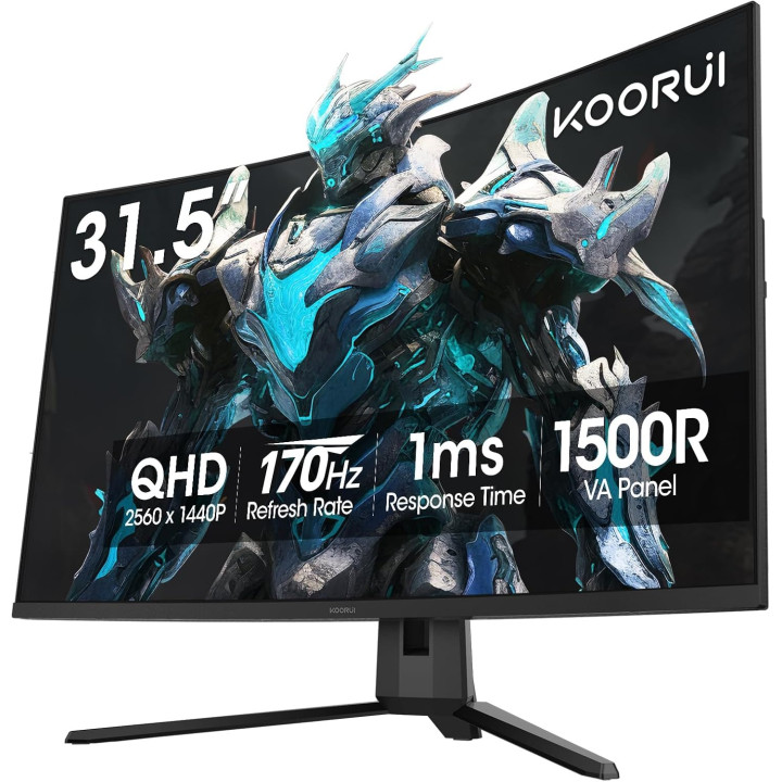 Монитор KOORUI 32E6QC, 31.5" QHD VA 170Hz 1500R - 1