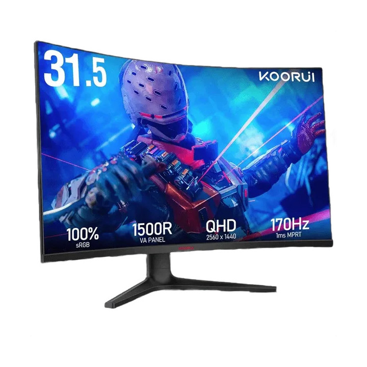 Монитор KOORUI 32E6QC, 31.5" QHD VA 170Hz 1500R - 2