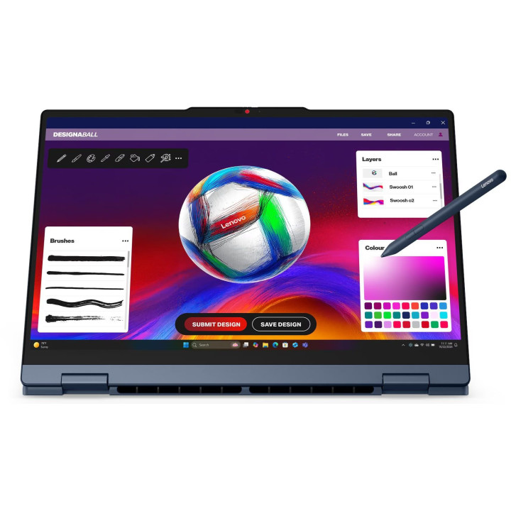 Лаптоп Lenovo IdeaPad 5 2-in-1 15AGP11, 15.3" WUXGA Touch, Ryzen 7 250, 16GB DDR5, 512GB SSD, Windows 11 Home - 83UN001PBM - 4