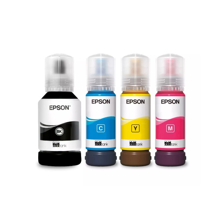 Консуматив Epson 101 EcoTank, 4-цветен комплект мастилa (Черен 127ml, Цветни 70ml) - C13T03V64A - 2