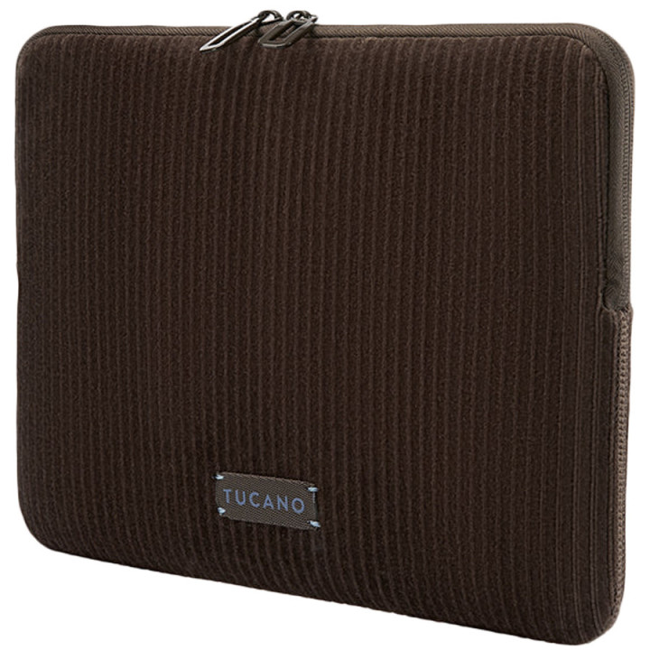 Калъф TUCANO Velluto 2, за лаптопи 12", MacBook Air 13, MacBook Pro 13, неопрен, кафяв - BFVEL2MB13-M - 3