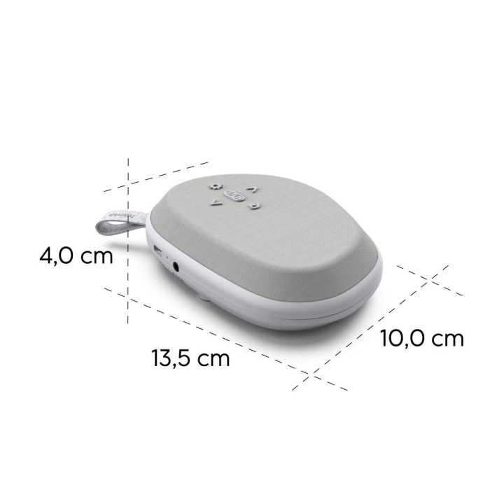 Bluetooth колонка HAMA Calm, с 15 звуци на бял шум и природа за релаксация, таймер за заспиване, 3W, бяла - HAMA-188244 - 6