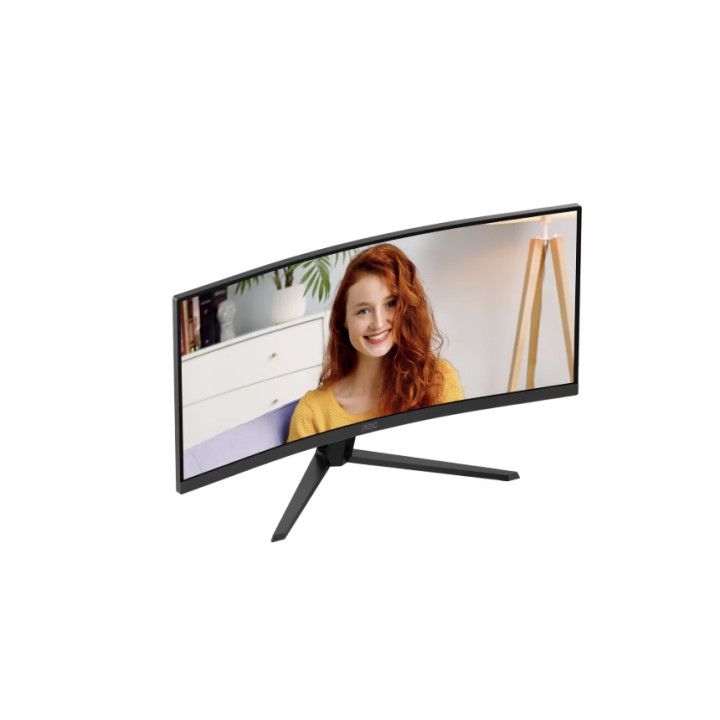 Монитор AOC CU34B3E, 34" Curved VA, UWQHD 3440x1440@120Hz, 4ms, Adaptive-Sync - CU34B3E - 3