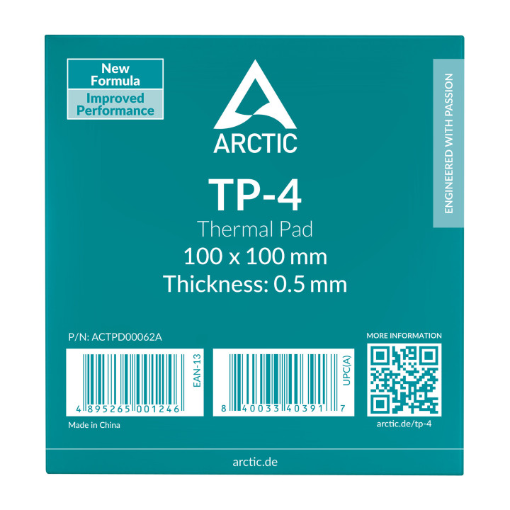 Термопроводящ пад ARCTIC TP-4, 100x100x0.5mm - ACTPD00062A - 3