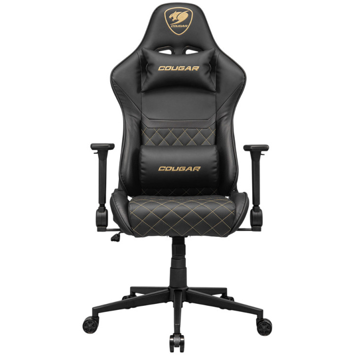 Геймърски стол COUGAR ARMOR ONE V2 Gold, PVC кожа, 4D подлакътници, до 120kg - CGR-AO2-GLB - 2