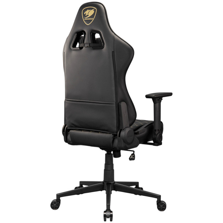 Геймърски стол COUGAR ARMOR ONE V2 Gold, PVC кожа, 4D подлакътници, до 120kg - CGR-AO2-GLB - 4