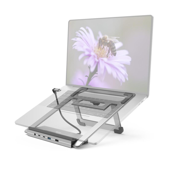 Докинг станция - стойка за лаптоп - Hama "Connect2Office Stand" USB-C  12 порта  - HAMA-200139