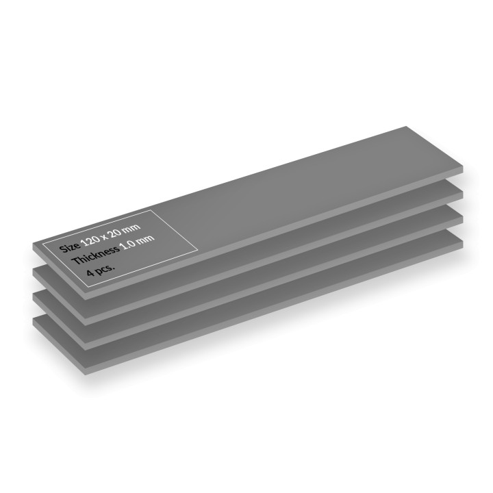 Термопроводяща подложка ARCTIC TP-4, 120x20x1.0mm, 4 бр. - ACTPD00066A - 1