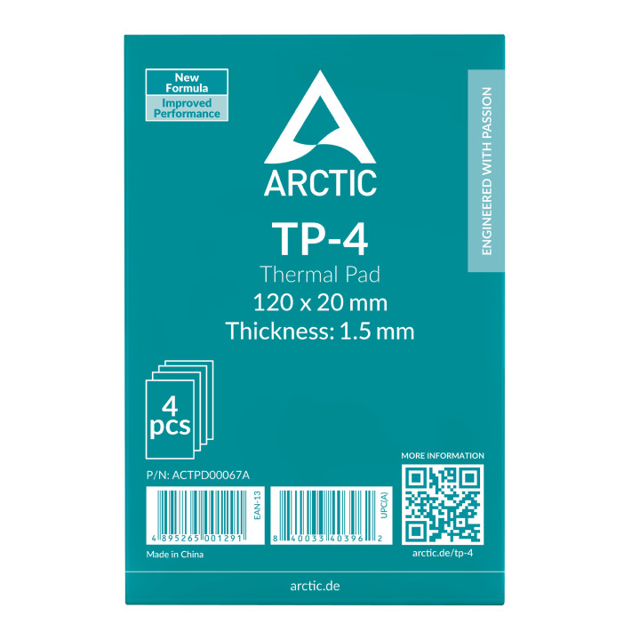 Термопроводящ пад ARCTIC TP-4, 120x20x1.5mm, 4 бр. - ACTPD00067A - 3