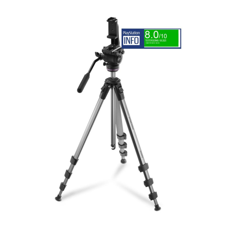 Трипод HAMA PRO Move 160 2D+, 50-160 cm, алуминиев, 1/4" болт - HAMA-04668 - 6