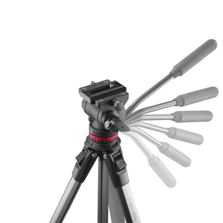 Трипод HAMA PRO Move 160 2D+, 50-160 cm, алуминиев, 1/4" болт - HAMA-04668 - 9