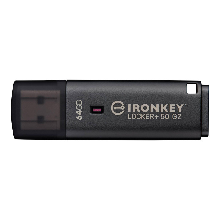 USB памет Kingston IronKey Locker+ 50 G2, 64GB USB 3.2 Gen 1, AES 256-bit криптиране - IKLP50G2/64GB - 2