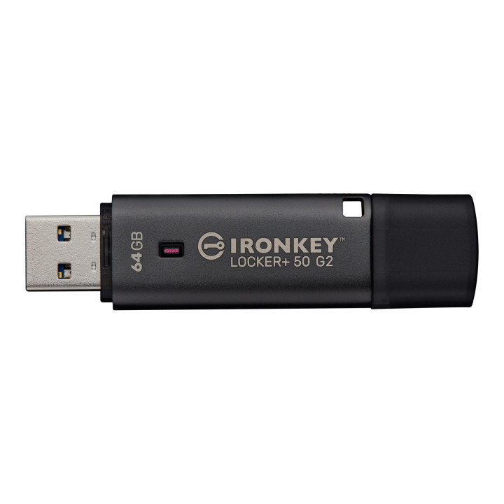 USB памет Kingston IronKey Locker+ 50 G2, 64GB USB 3.2 Gen 1, AES 256-bit криптиране - IKLP50G2/64GB - 3