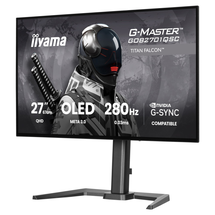 Монитор IIYAMA GOB2701QSC-B1, 27" OLED 2560x1440 280Hz - 4