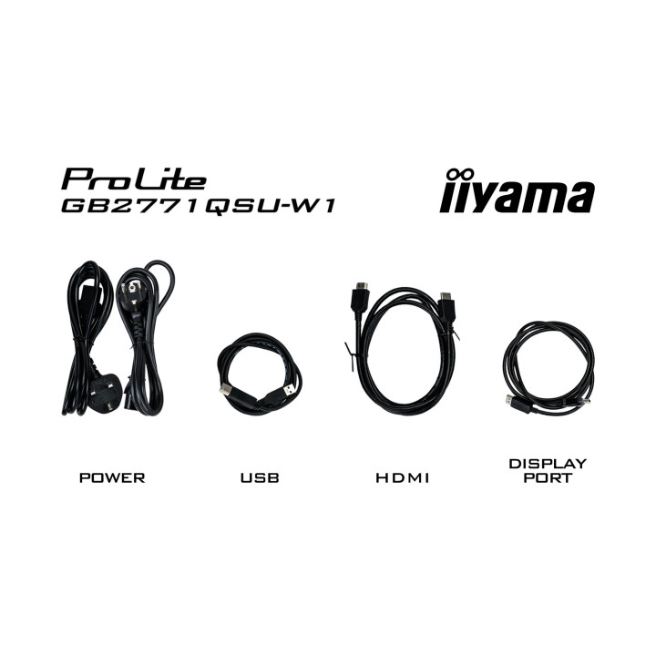 Монитор IIYAMA GB2771QSU-W1, 27" WQHD IPS 200Hz - 12