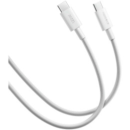 USB-C кабел Xiaomi 6A Braided, 1m, USB-C to USB-C, 480Mbps, Power Delivery, Quick Charge 3.0 - BHR087KGL - 1