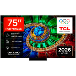 Телевизор TCL 75RM7L, 75" 4K UHD RGB-Mini LED 144Hz, Google TV, Wi-Fi 6, Dolby Vision IQ - 1