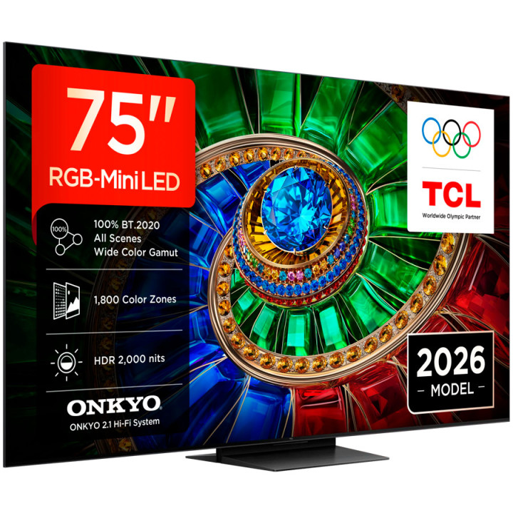Телевизор TCL 75RM7L, 75" 4K UHD RGB-Mini LED 144Hz, Google TV, Wi-Fi 6, Dolby Vision IQ - 2