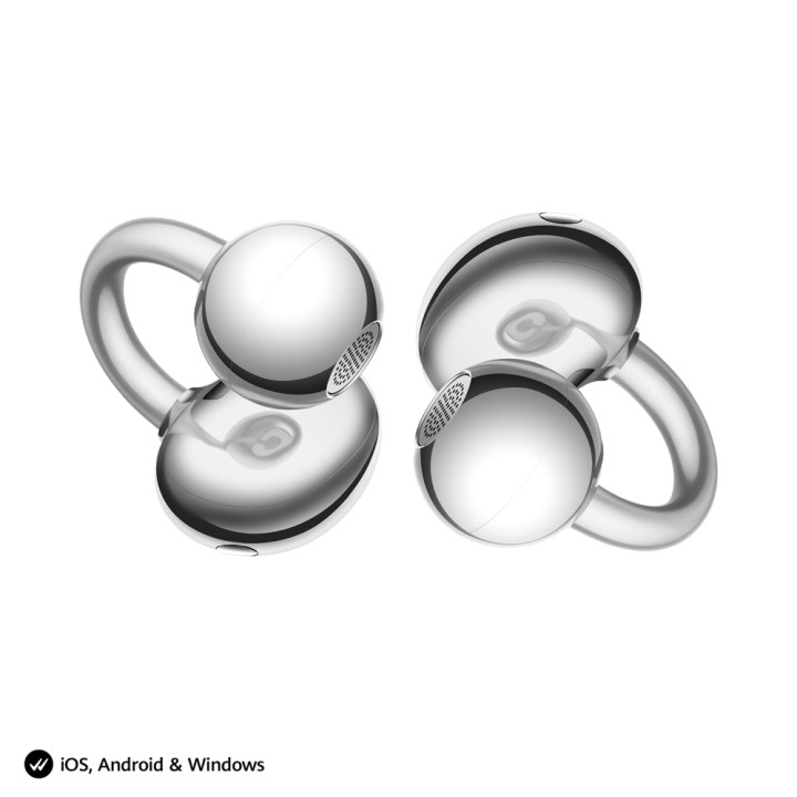 Слушалки Huawei FreeClip 2 S Robin-T02, Bluetooth 6.0, Open-ear, IP57, Space Silver - 6942103196775 - 3