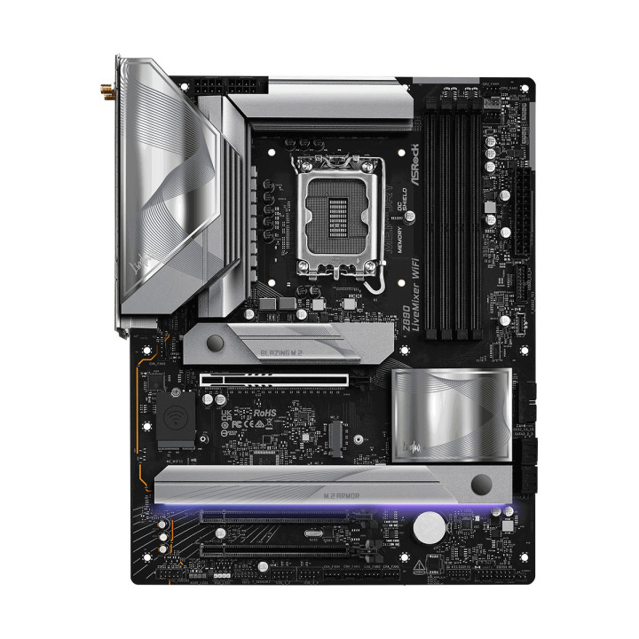 Дънна платка ASRock Z890 LiveMixer WiFi, Intel LGA1851, DDR5, PCIe 5.0 - 90-MXBPE0-A0UAYZ - 6