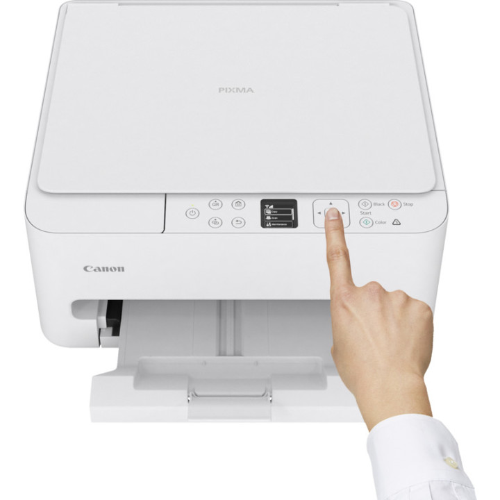 Мастилоструйно многофункционално устройство Canon PIXMA TS6550i, Print/Copy/Scan, Wi-Fi, White - 7179C006AA - 4