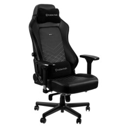 Геймърски стол noblechairs HERO, Black/Platinum-White, до 150 kg, Изкуствена кожа - NBL-HRO-PU-BPW - 1