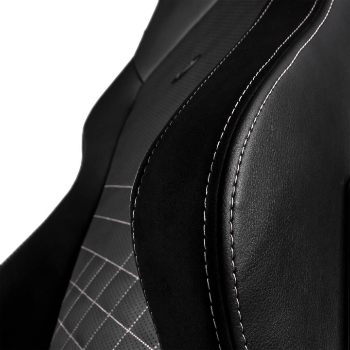 Геймърски стол noblechairs HERO, Black/Platinum-White, до 150 kg, Изкуствена кожа - NBL-HRO-PU-BPW - 7