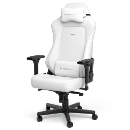 Геймърски стол noblechairs HERO, White Edition, изкуствена кожа, до 150 kg - NBL-HRO-PU-WED - 1
