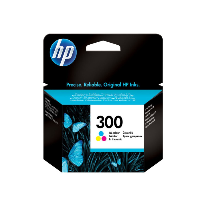 Мастилена касета HP 300, цветна (циан, магента, жълто), 4ml, 165 страници - CC643EE#UUS - 1