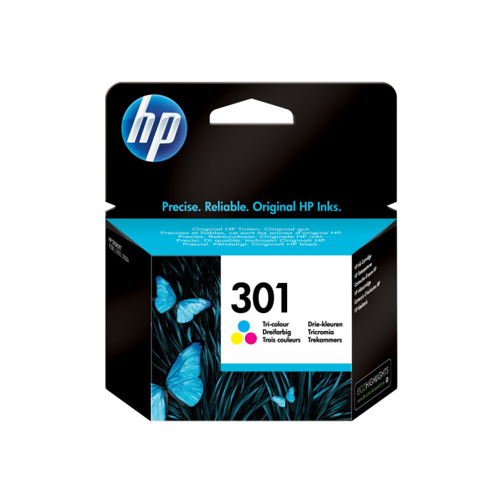 Мастилница HP 301, цветна, 3ml, ~165 страници - CH562EE#UUS - 1