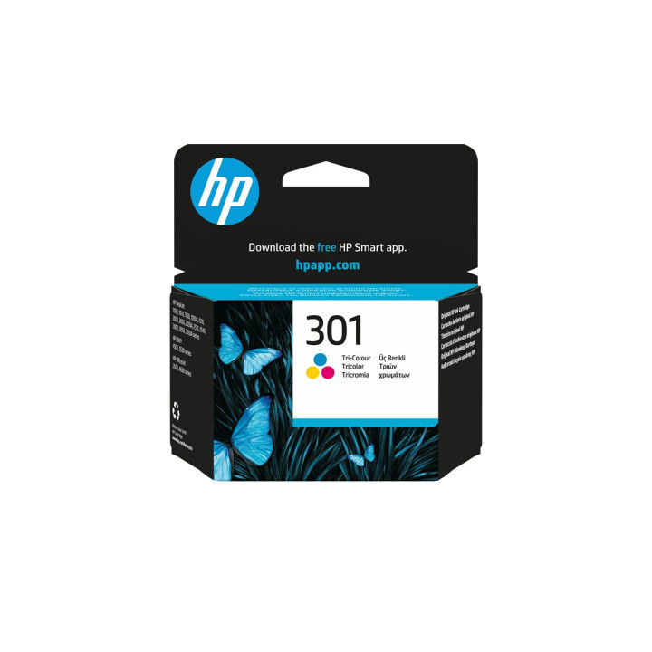 Мастилница HP 301, цветна, 3ml, ~165 страници - CH562EE#UUS - 2