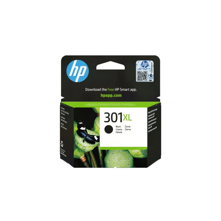 Мастилена касета HP 301XL, черна, висок капацитет 480 страници - CH563EE#UUS - 2