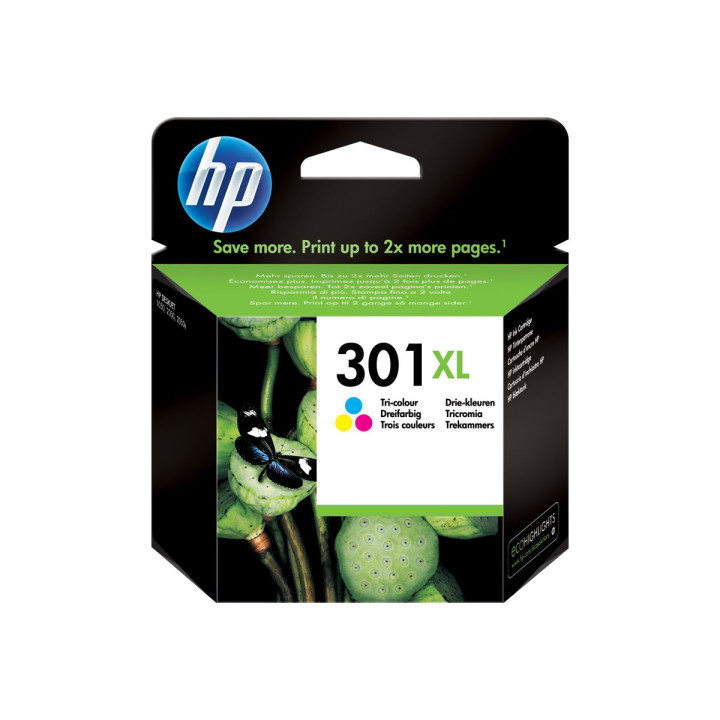 Мастилена касета HP 301XL, цветна, висок капацитет 330 страници - CH564EE#UUS - 1