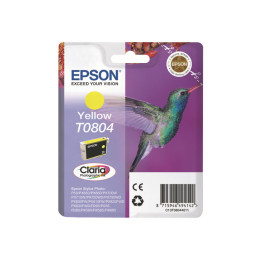 Мастилена касета Epson T0804, жълта, 7.4ml, 620 страници - C13T08044011 - 1