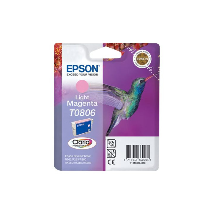 Мастилена касета Epson T0801, черна, 7.4ml, 330 страници - C13T08014011 - 1