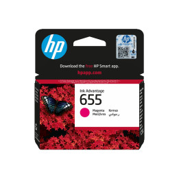 Мастилена касета HP 655, Magenta, 600 страници - CZ111AE#BHK - 1