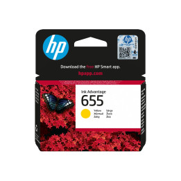 Мастилена касета HP 655 жълта 600 стр | Ion Computers