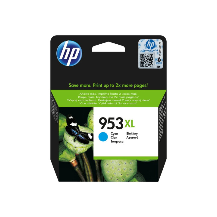Мастилена касета HP 953XL, Cyan, 1600 страници - F6U16AE#BGX - 1
