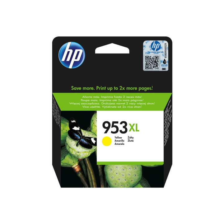 Мастилена касета HP 953XL, Yellow, 1450 страници - F6U18AE#BGX - 1