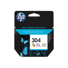 Мастилена касета HP 304, цветна (cyan, magenta, yellow), до 100 страници - N9K05AE#UUS - 1