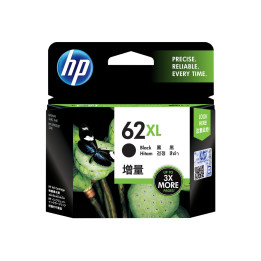 Мастилена касета HP 62XL, черна, висок капацитет 600 страници - C2P05AE#UUS - 1