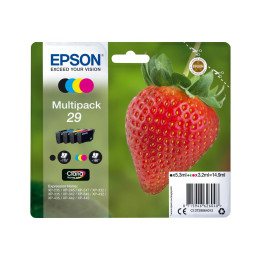 Мастилени касети Epson 29 Claria Home, 4 цвята (черна, жълта, циан, магента) - C13T29864012 - 1