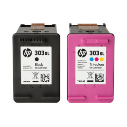 Мастилена касета HP 303 Tri-colour, цветна (циан, магента, жълто), 4ml, до 165 страници - T6N01AE#UUS - 1