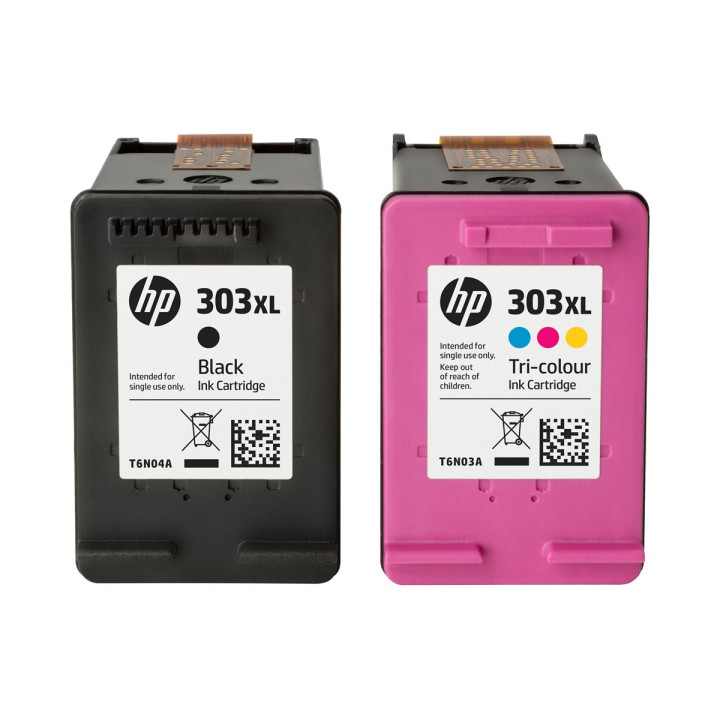 Мастилена касета HP 303 Tri-colour, цветна (циан, магента, жълто), 4ml, до 165 страници - T6N01AE#UUS - 1
