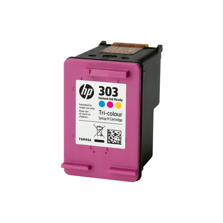 Мастилена касета HP 303 Tri-colour, цветна (циан, магента, жълто), 4ml, до 165 страници - T6N01AE#UUS - 4
