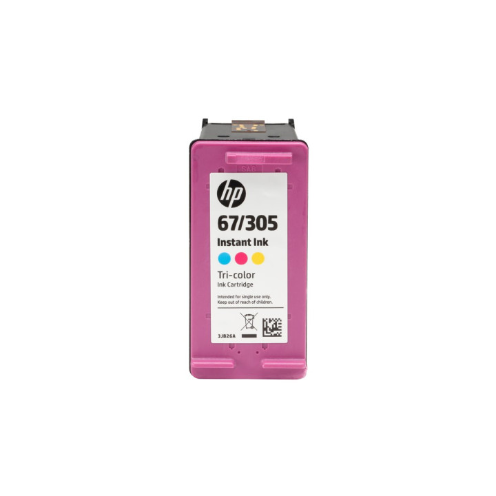 Мастилена касета HP 305XL, цветна (cyan, magenta, yellow), high yield до 200 стр. - 3YM63AE#UUS - 3