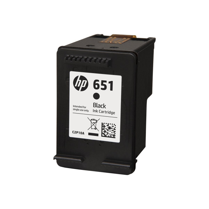 Мастилена касета HP 651, Black, 600 страници - C2P10AE#BHK - 2