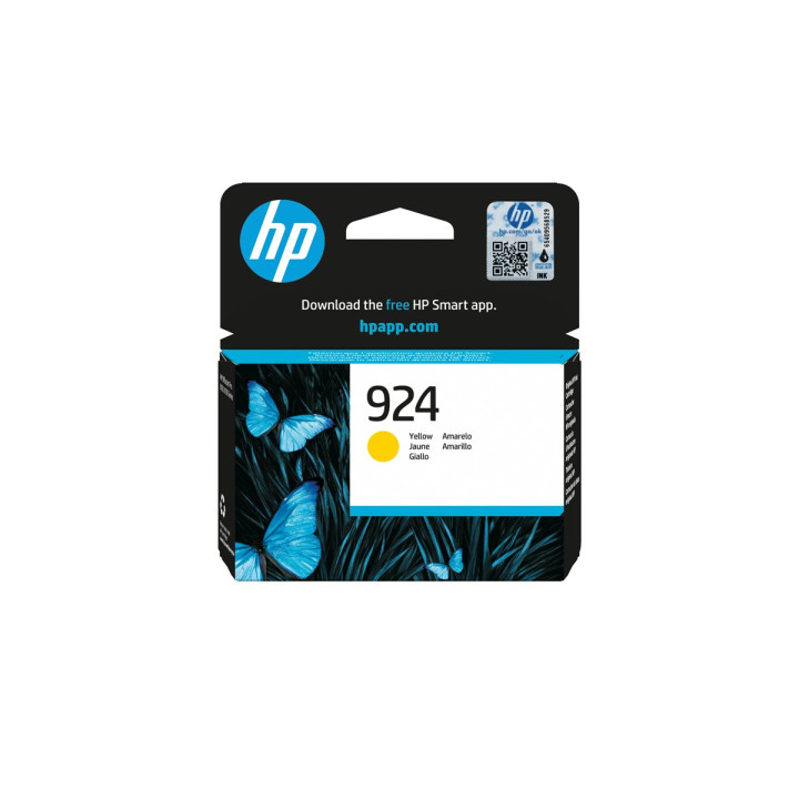 Мастилена касета HP 924, Yellow, 400 страници - 4K0U5NE#SE1 - 2