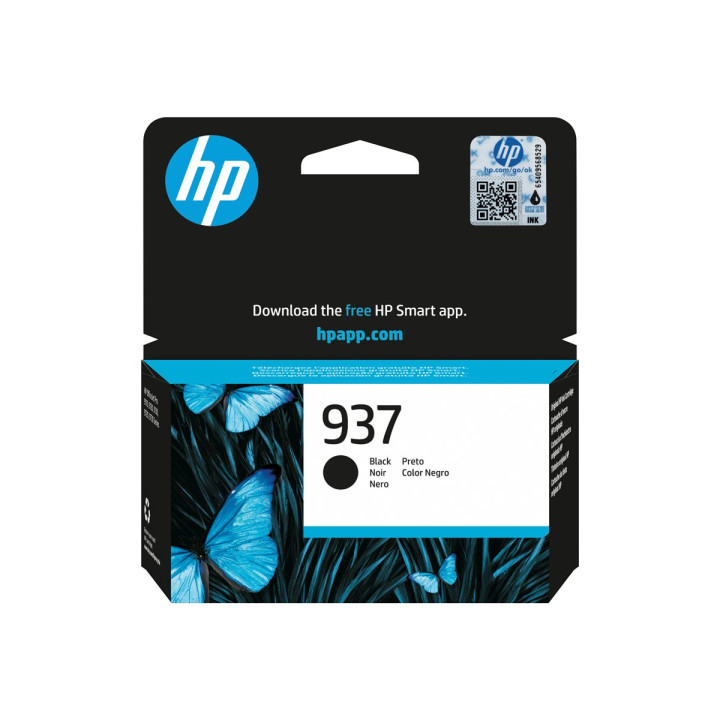 Мастилена касета HP 937, черна, до 1250 страници - 4S6W5NE#CE1 - 2