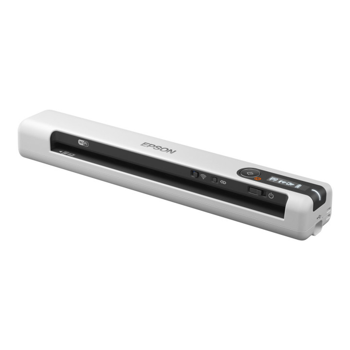 Скенер Epson WorkForce DS-80W, A4, 600x600 dpi, 15 ppm, USB 2.0, Wi-Fi - B11B253402 - 5